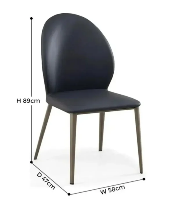 Astrid Chair Legs Black - Image 4