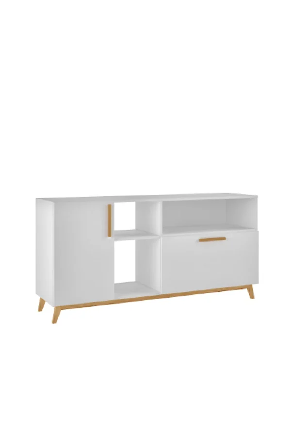 Dakota White Open TV Unit 13