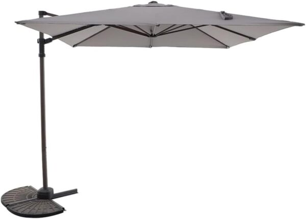 marseille parasol 2.5 x 2.5 lgt grey
