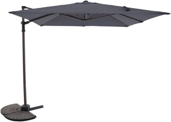 marseille parasol 2.5 x 2.5 dark grey