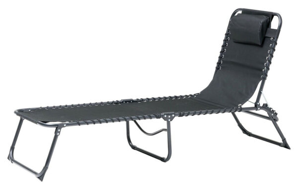 Torben Adjustable Steel Sun Lounger