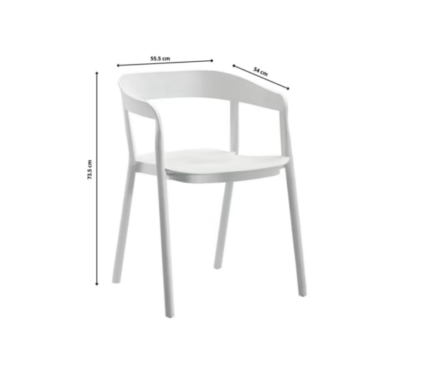 Zion dining chair white - Image 2