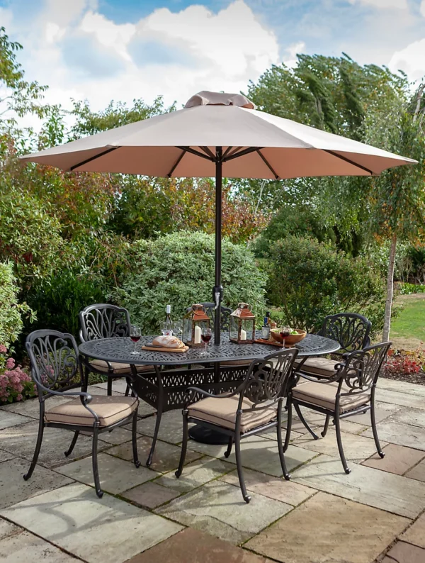 Amalfi 6 seater dining set -B