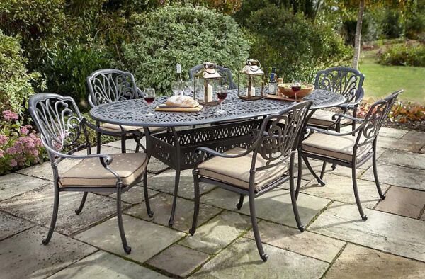 Amalfi 6 seater dining set -B - Image 2