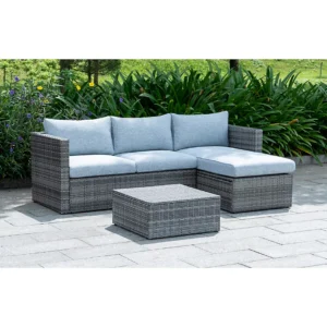 Lima Rattan Chaise Corner Lounge Set Customisable