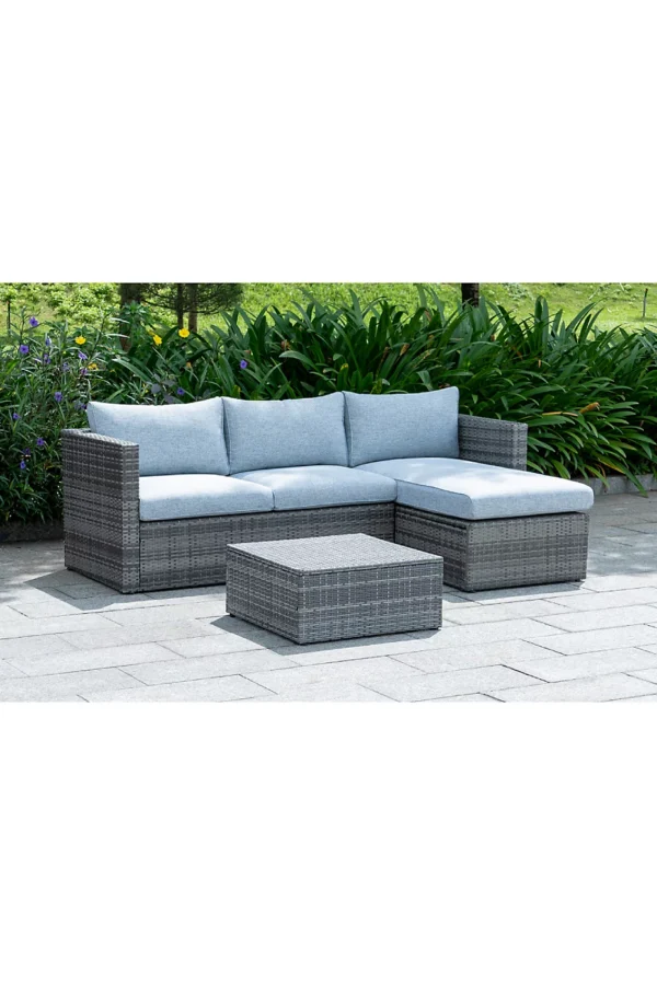 Lima Rattan Chaise Corner Lounge Set Customisable