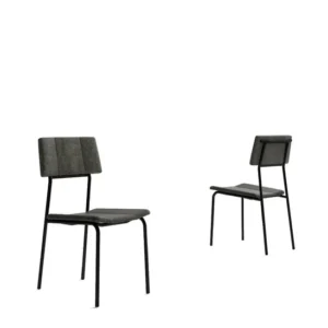 Thalia Dining Chair Set (2 Chairs) Graphite