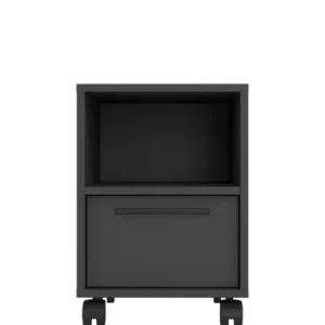 Reid Sidetable Black with Wheels