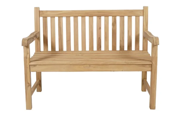 Hazel teak garden bench 3 seats