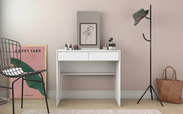 Leighton White dressing table - Image 3