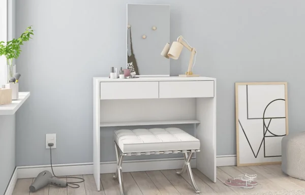 Leighton White dressing table - Image 4