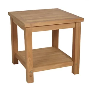 morris teak garden side table