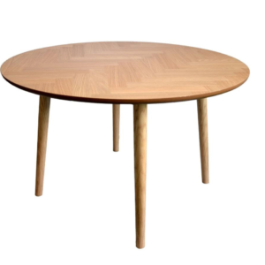 Parquet Round Dining Table 120cm