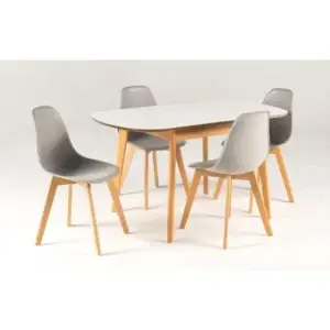 Bailey Dining Table 140cm and 4 Astrid chairs
